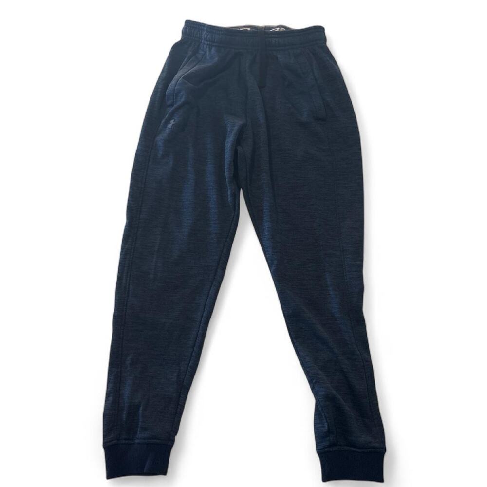 Black heather joggers with elastic
